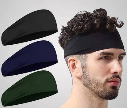 बिस्माध Men & Women Sweat Head Bands for Running, Sports Workout/Exercise फिटनेस बैंड