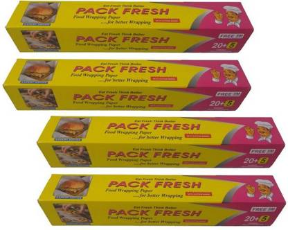 Pack Fresh Food Wrap Paper Roll Pack of 4 Parchment Paper
