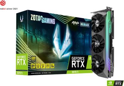 ZOTAC RTX 3070 Ti AMP Holo GDDR6X 8 GB NVIDIA Chipset 256 bit 1830 MHz Graphics Card