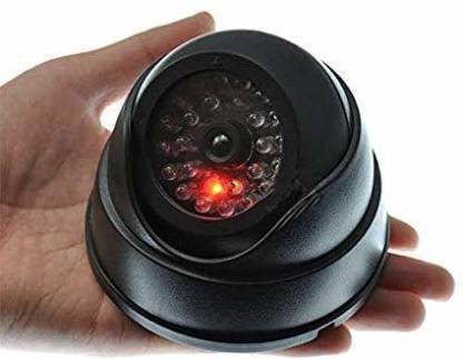 offlic Home Or Office Security for Dummy CCTV Dome Camera with Blinking Red Led Light Security Camera (No GB, 1 Channel) (Pack of 2)  Camera Bag