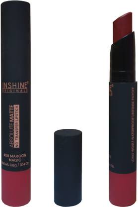 INSHINE ORIGINALS Matte Non Transfer Lipstick Maroon Magic S408