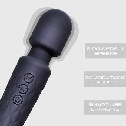 AKTOM Hand Massager with 20 Magic Vibration Modes, Whisper Quiet, Waterproof, Cordless Massager Massager