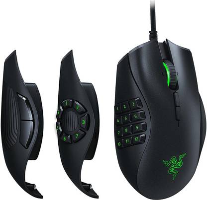 Razer Naga Trinity - Multi-color Wired MMO Gaming Mouse (RZ01-02410100-R3M1) Wired Ambidextrous Optical  Gaming Mouse