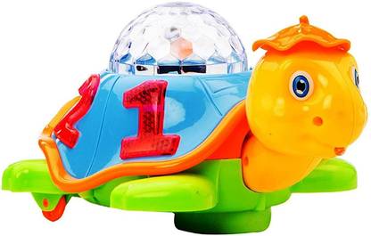 ADK Dancing Tortoise/Turtle Toys for Kids|Boys|Girls Musical Turtle Toys with 3D Flashing Lights and Music Battery Operated