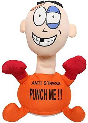 StarsOne funny Punch Me Doll, Sound Punching Bag Stress Relief Toy for Kids and Adults
