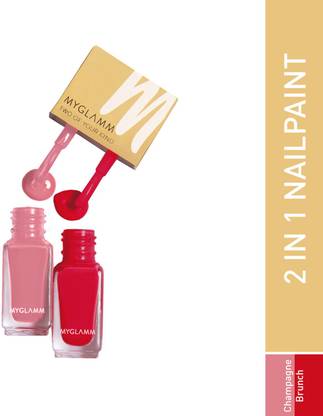 MyGlamm 2IN1 Nail Paint Champagne Brunch