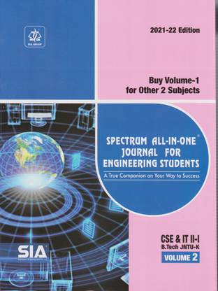 B.Tech II-Year I-Sem (CSE &IT) Volume-II Spectrum ALL IN ONE Journal For Engineering Students JNTU-Kakinada Latest 2021-22 Edition