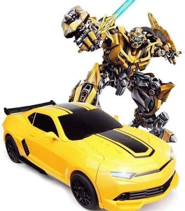 Nirmal Sales Deformation Car to Robot Automatic Convertible | with Cool Music Lighting Function | Simulation of Shape | Car for Kids (Without Remote)