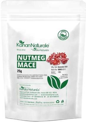 Kerala Naturals Organic Nutmeg mace/Jaiphal/Javitri -(25 gm)-Best Quality Kerala Spices