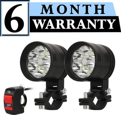 Otoroys Three Mode Motorcycle Led Light Headlight 6500k White Super Bright 6-Leds Working Spot Light Motorbike Fog Lamp 60W LED Fog Lamp Motorbike, Motorbike LED (12 V, 60 W)