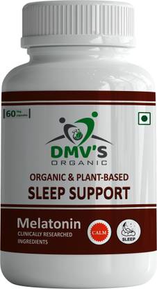 DMV'S ORGANIC Sleep Support With Goodness of Melatonin, L-Theanine, Valerian, L-tryptophan