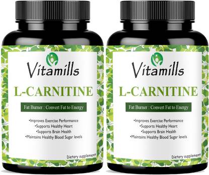 Vitamills L Carnitine L Tartrate - Fat Burner, Boost Energy Pro