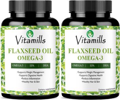 Vitamills Pro Flaxseed extract capsules Omega 369 Pro