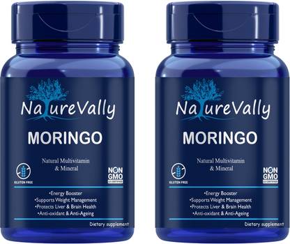 NatureVally Moringa Capsules - Natural Moringa - Moringa Leaves Powder