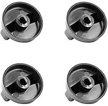 QEMIQ -BUTTERFLY stoves On-Off Knobs (Black, Push Type) -4 Units Appliance Knob