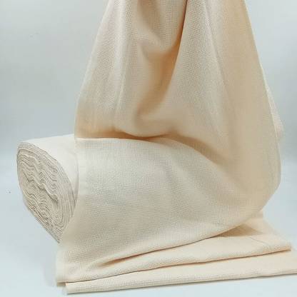 TreasureWorld Matty Fabric for Embroidery and Cross Stitch Off-White-Matty Cloth width-32 Inches (81cm)-3 metre (Not for Bedcover)
