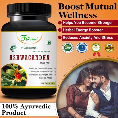 Floarkart Ashwagandha Sexual Enhancement Capsule Improves Power & Harmones Quality