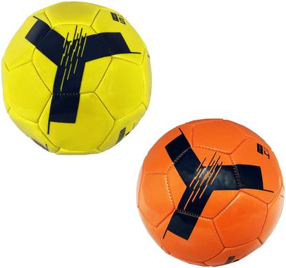 Utkarsh Set Of 2 Pcs Multicolor 4no Size Heavy Quality Club Soccer Football - Size: 4