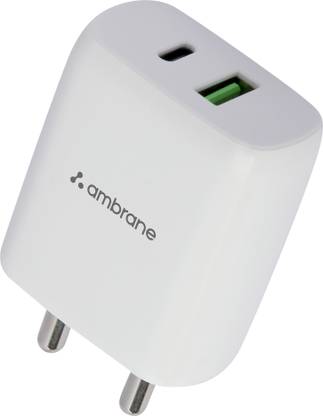Ambrane 30 W PD 3 A Wall Charger for Mobile