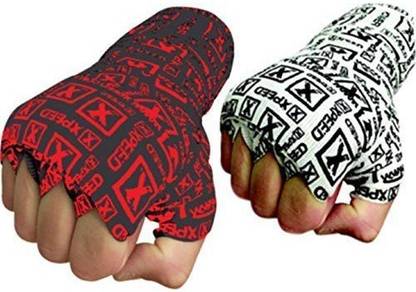 XpeeD Printed Nylon Hand Wrap (Multicolour) - 1 Pair White, Black Boxing Hand Wrap