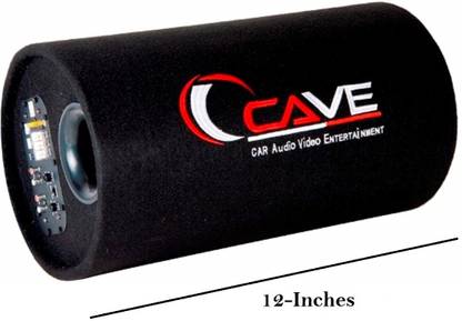 Cave WS-1222X Cave Car ActiveBass Tube With 12Inch Subwoofer Inbuilt Amplifier Subwoofer