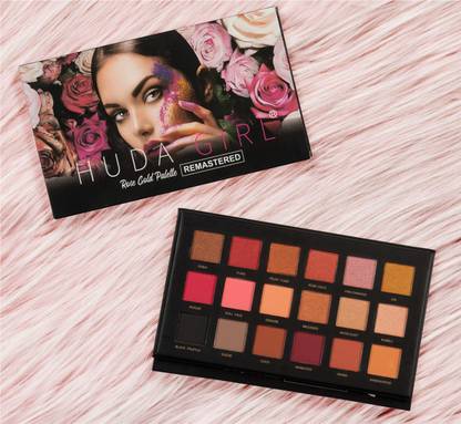 Huda Girl Rose Gold Edition Eyeshadow Palettes, 12 Shimmer and Matte Eye Shades 20 g