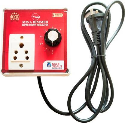 max deals Mina-1 Dimmer 4000W 220V Ac Scr Voltage Regulator Dimmer Electric Motor Speed Controller Conventional Box Regulator