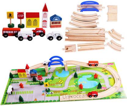 Univocean Wooden Rail Overpass game for kids