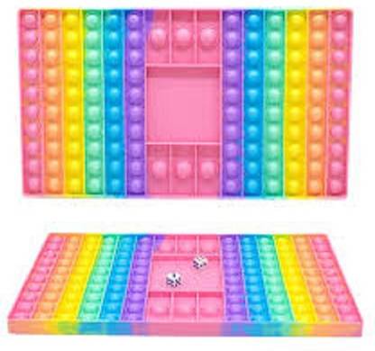 Kmc kidoz combo pop Bubble figit Sensory Toys, Silicon Satisfying Relaxing Toys, Simple dimple Fidget Toys for Kids Girls Boys Adults (color may very) pack of 2
