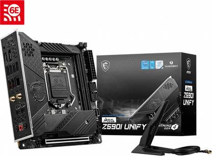 MSI MEG Z590I UNIFY LGA 1200Socket Mini-ITX Intel Z590  Chipset DDR4 Motherboard for Desktop