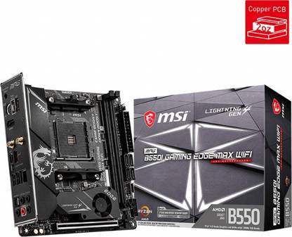 MSI MPG B550I GAMING EDGE MAX WIFI AM4Socket Mini-ITX AMD B550 Chipset DDR4 Motherboard for Desktop