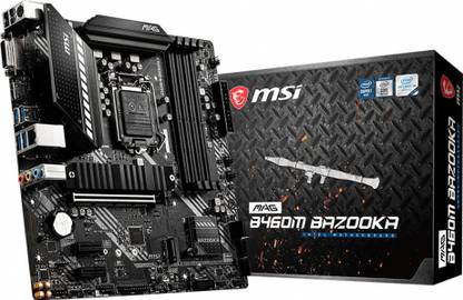 MSI MAG B460M BAZOOKA LGA 1200Socket Mini-ATX Intel B460 Chipset DDR4 Motherboard for Desktop