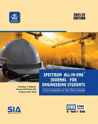 B.Tech II-Year I-Sem (CIVIL) Spectrum All In One Journal, JNTU-Hyderabad, Low Price 2021-22 Edition