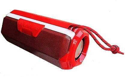 TEQIR A006 Wireless Bluetooth Portable Speaker Compatible with All Devices A006 Red Portable Wireless Bluetooth Speaker with DJ Light USB/Micro SD Card/AUX Multimedia Speaker System Super Bass Bluetooth Speaker in Built SD/Aux/FM/Pen-Drive Metal Body Speaker Loud Sound Premium Extra Bass Bluetooth Speaker 10 W Bluetooth Speaker