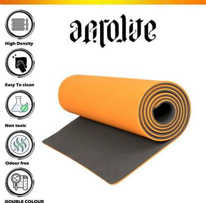 Aerolite Double Colour 28 X 78 Multicolor 12 mm Yoga Mat