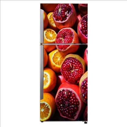 Decor studio 152.4 cm Decorative natural foods pomegranate fruit juice food Exta Large Sticker For Fridge Décor Self Adhesive Sticker