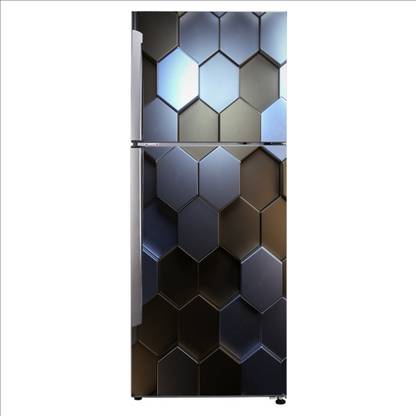 Decor studio 60 cm Decorative 3d hexagon metal polygon shapes art Self Adhesive Sticker