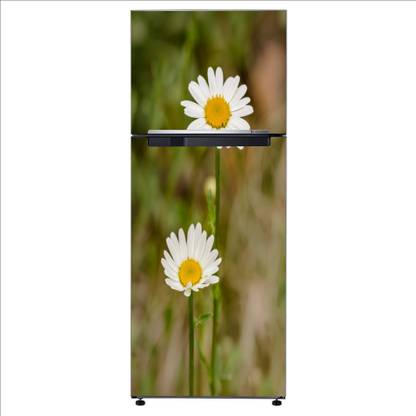 Crown Decals 60 cm Decorative Beautiful white chamomile flower fridge sticker CFD0684 Self Adhesive Sticker