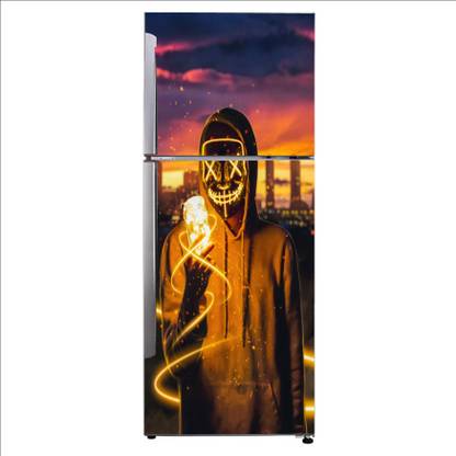 K2A Design 60 cm neon mask guy mask led purge mask gas mask cloud Self Adhesive Sticker