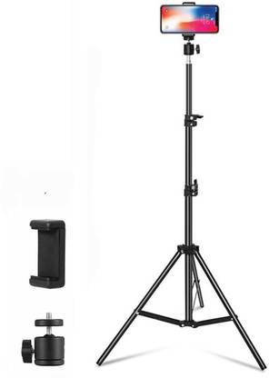 Yantrash Best Quality Professional 10" inch Tripod Stand (210 cm) for Tiktok ,MX Taka Tak ,Instagram Reels YouTube ,vlogging Vigo Video Shooting and Recording,online class,with Mobile Phone Camera Clip Setup Fits all smartphones Tripod Tripod