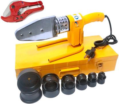 Mass Pro 1 Set PPR Heating Welding Machine Auto Cut off With 6 Die Set Size 20 ~ 63mm With 42mm PPR Cutter Transformer Welding Machine