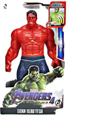 The Simplifiers Super Hero's Die cast Metal Action Figure- Red Hulk