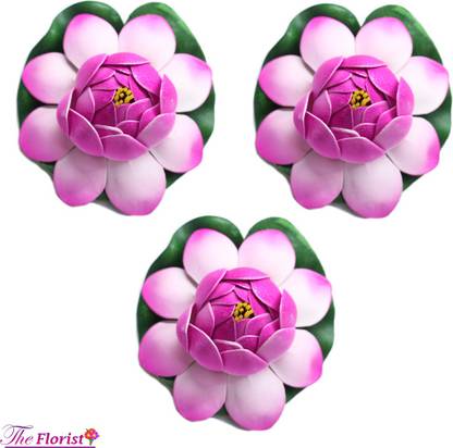 The Florist Artificial Floating Lotus Flower Natural Looking Lotus Purple Lotus Artificial Flower
