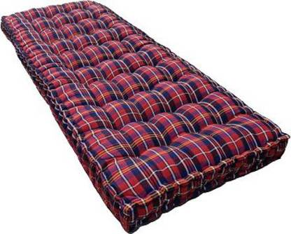 SHBS super D Red single size mattress 4 inch Single Cotton Mattress
