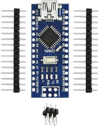 TRUSTECH Nano V3.0 Development Board compatible with Arduino | Nano V3 Board with Pin Connector (Without Cable) Electronic Components Electronic Hobby Kit