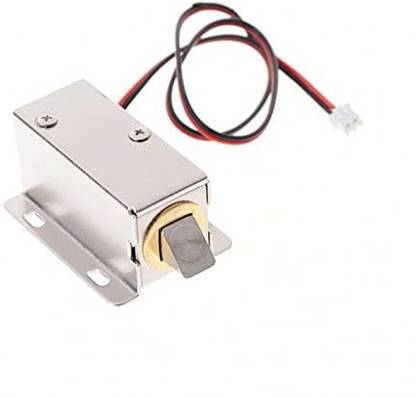 TRUSTECH 12V Solenoid Lock for Doors and Cabinet | Solenoid Lock Assembly for Door Locking | Solenoid Assembly for boards Electronic Components Electronic Hobby Kit