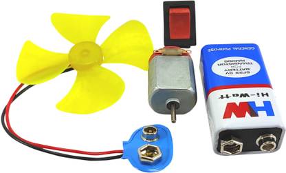 Skystar Project Combo For Dc motor Battery Clip On-Off Switch fan Science Electronic Components Electronic Hobby Kit