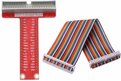 TRUSTECH Pi T-Cobbler Advanced GPIO Breakout - for Raspberry Pi A+/B+/Pi 2/Pi 3 with Standard Cable Electronic Components Electronic Hobby Kit