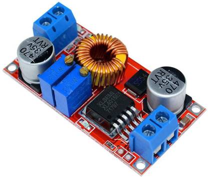 TRUSTECH XL4015 5A DC Buck Step Down Voltage Converter Constant Current Adjustable Power Module Red Electronic Components Electronic Hobby Kit