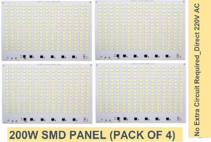 SG Flash (Pack of 4) 210 SMD led circuit board kit for 200 watt led light or 200w Led flood light outdoor|Light Board|Led Panel|Led Board| Electronic Components Electronic Hobby Kit